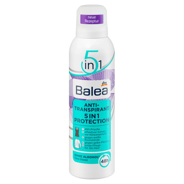 Balea Anti-Transpirant 5 In 1 Protection Жіночий Спрей Дезодорант-Антитранспірант