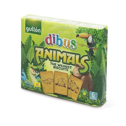 Дитяче печиво Gullon dibus animals без пальмової олії 600г