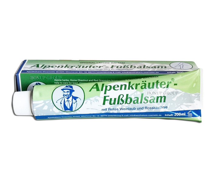 Бальзам з екстрактом кінського каштана Alpenkrauter-fubalsam 200 мл