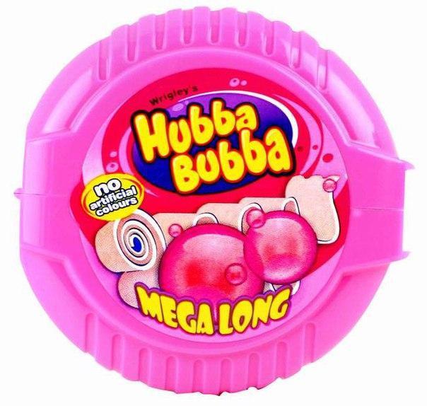 Жувальна гумка Стрічка Hubba Bubba Bubblegum Pink Хуба буба жуйка Рожева Касета 180см 56г