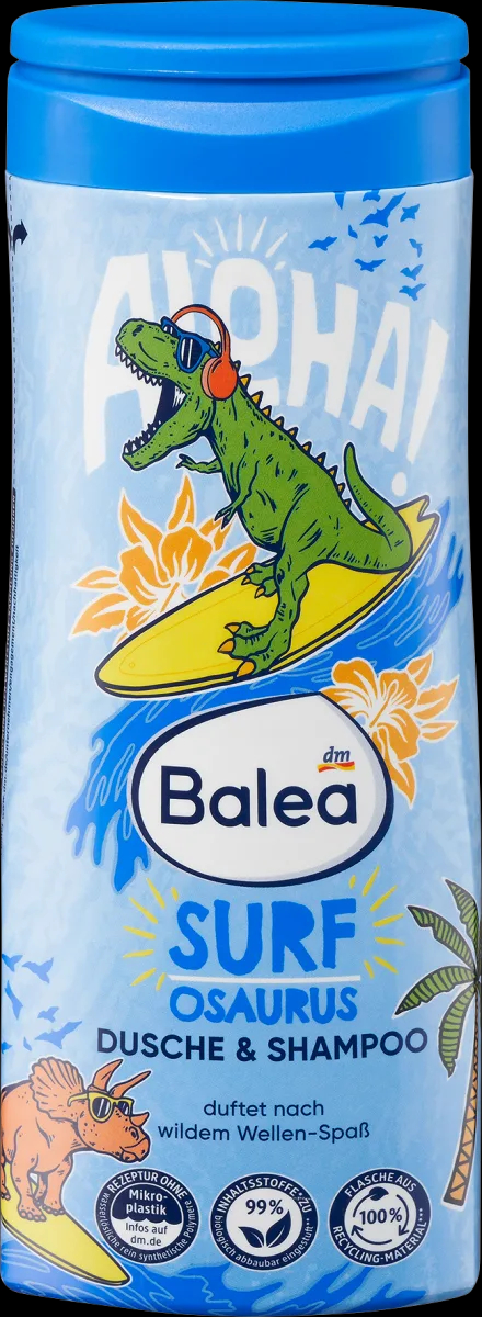 Дитячий гель для душу Balea surfosaurus 300мл
