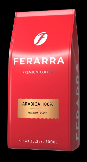Кава в зернах Ferarra caffe 100% arabica 1кг