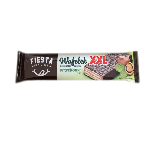 Вафлі в шоколаді Fiesta xxl з горіховою начинкою 50г