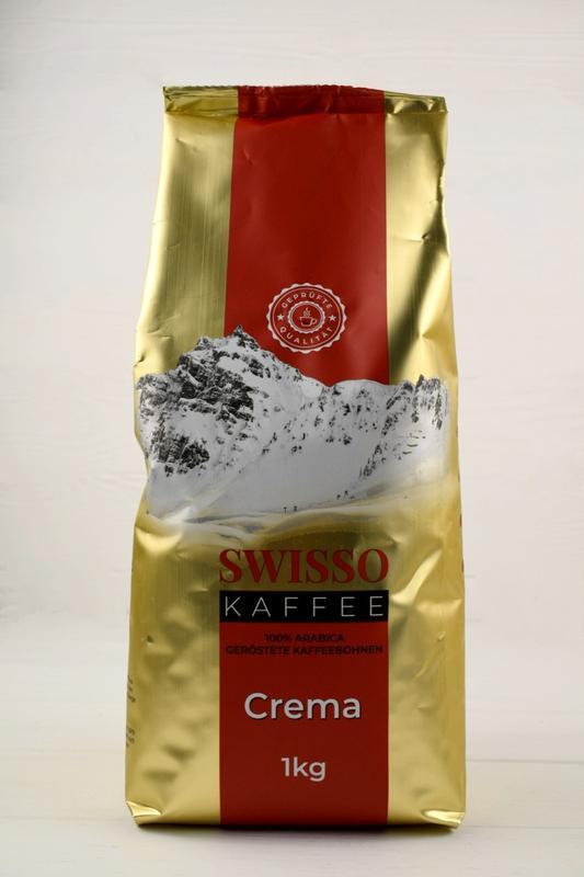 Кава в зернах Swisso kaffee crema 1кг