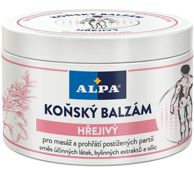 Бальзам косметичний кінський Alpa Hřejivá Альпа зігрівальний для Масажу та догляду за тілом Баночка 250мл