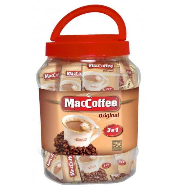 Кава розчинна MacCoffee 3в1 банка 50шт