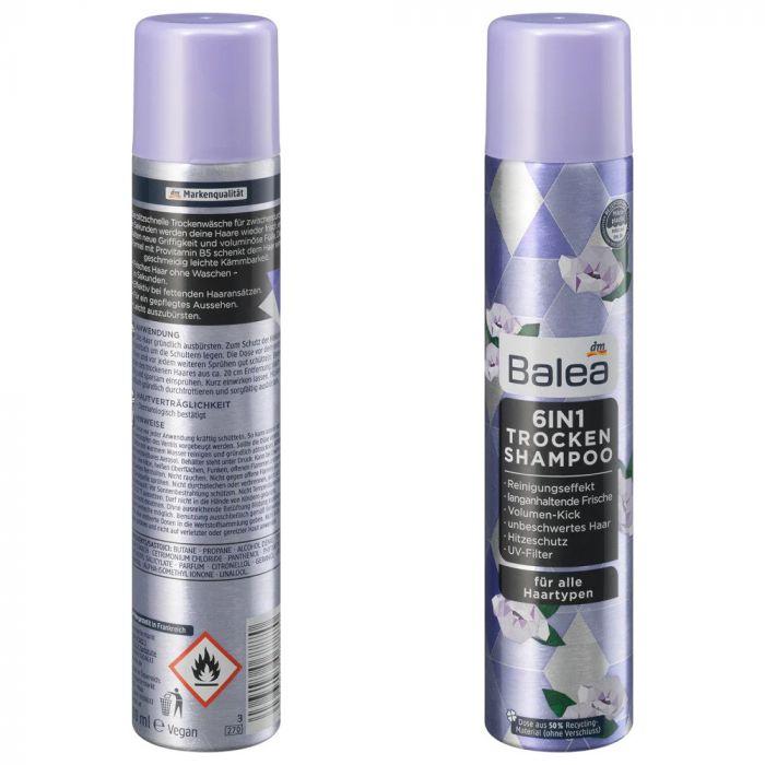 Сухий шампунь Balea з провітаміном b5 trockenshampoo 200мл