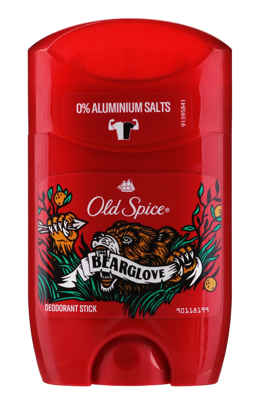 Дезодорант-стік чоловічий Old Spice Bearglove Олд Спайс Берглов без солей алюмінію 50мл