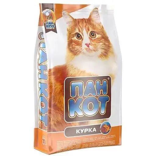 Сухий корм для котів Пан Кот зі смаком курки 10кг