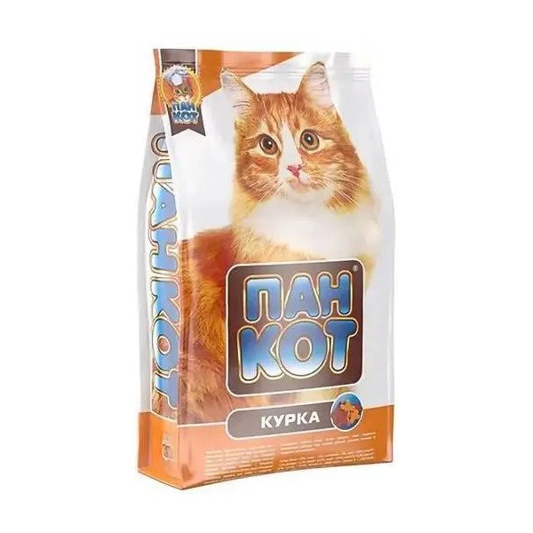 Сухий корм для котів Пан Кот зі смаком курки 10кг