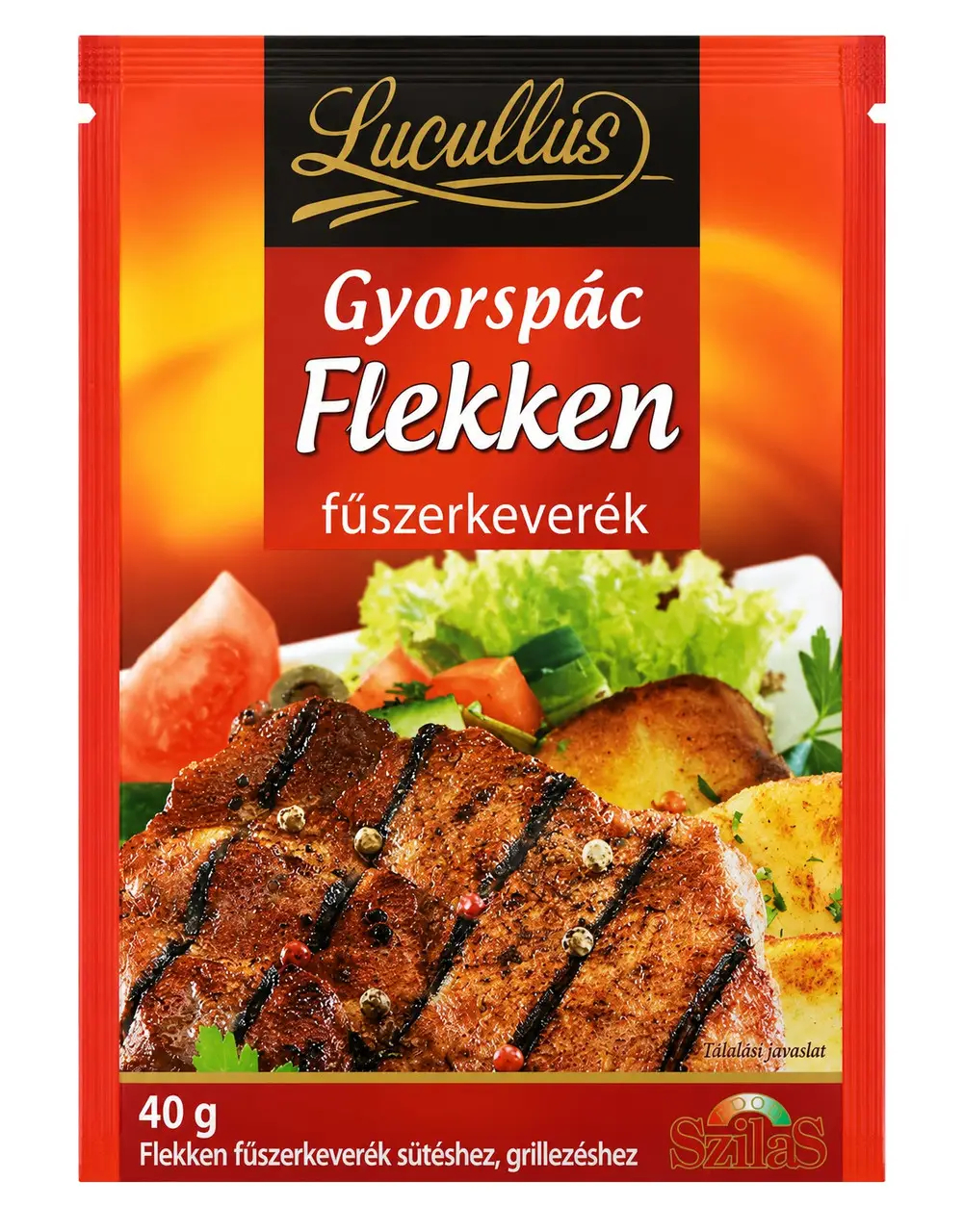 Суміш спецій для Мясних страв Lucullus Gyorspac Flekken Лукулус швидкого маринування мяса та грилю 40г