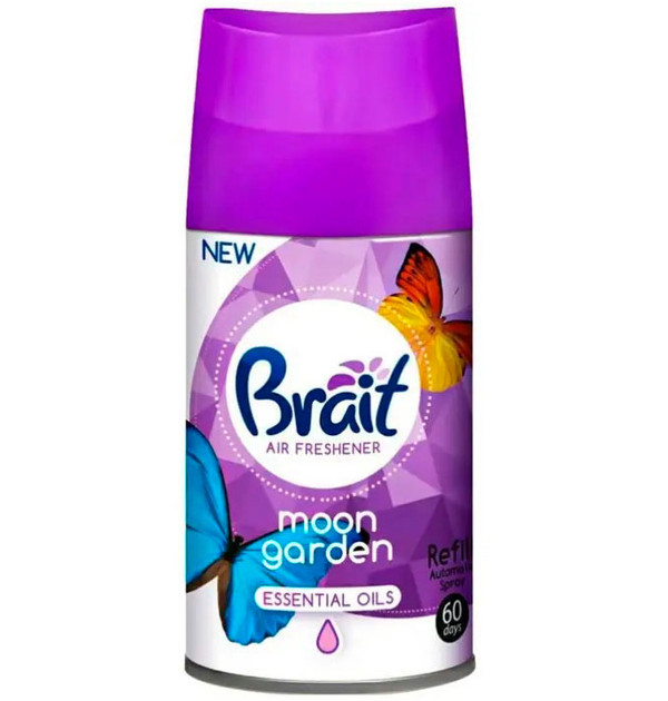 Змінний балон для автоматичного ароматизатора повітря Brait Moon Garden 250мл