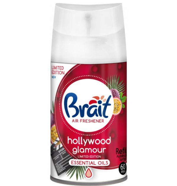 Змінний балон для автоматичного ароматизатора повітря Brait Hollywood Glamour 250мл