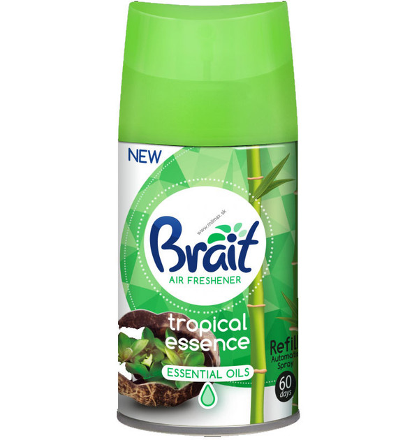 Змінний балон для автоматичного ароматизатора повітря Brait Tropical Essence 250мл
