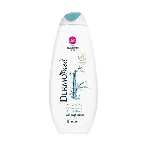 Гель для душу Dermomed Shower Gel Aqua Blue with Hyaluronic Acid Морська вода 650мл