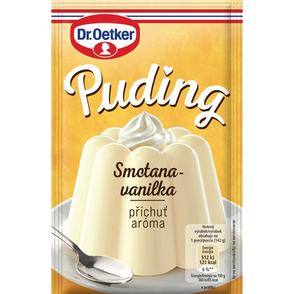 Пудинг порошок Dr Oetker Smetana Vanilka krem вершково ванільний крем 38г