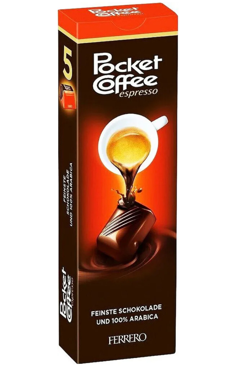 Шоколадні цукерки з кавою еспресо Ferrero Pocket Coffee Espresso 5шт набір 62г