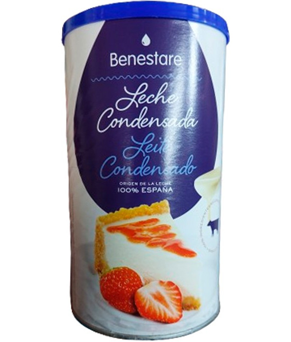 Згущене молоко Benestare Leche Condensada Desnatada незбиране 8 відсоткове 1000г