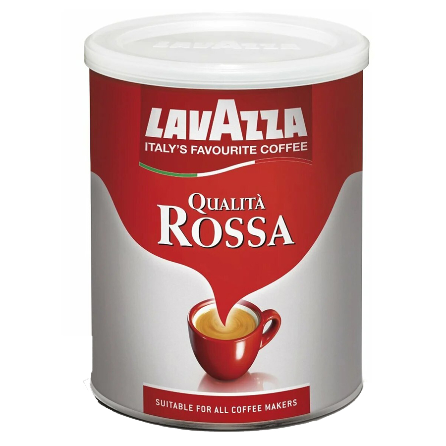 Кава мелена Lavazza qualita rossa арабіка 70% робуста 30% 250г