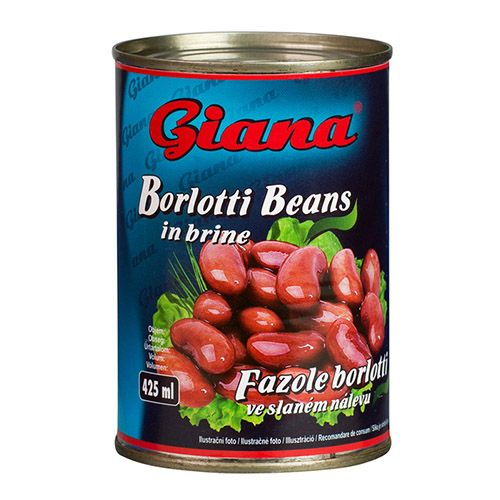 Квасоля червона Борлотті Giana Borlotti Beans в солодкому розсолі 400мл