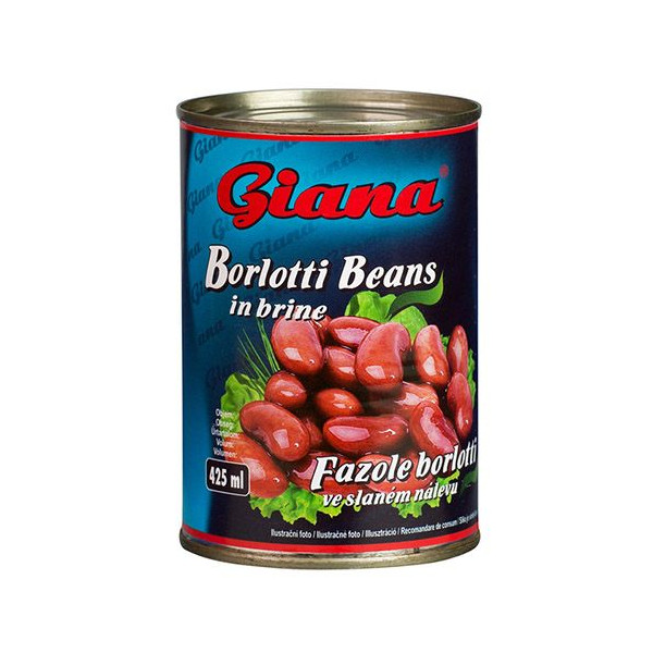 Квасоля червона Борлотті Giana Borlotti Beans в солодкому розсолі 400мл