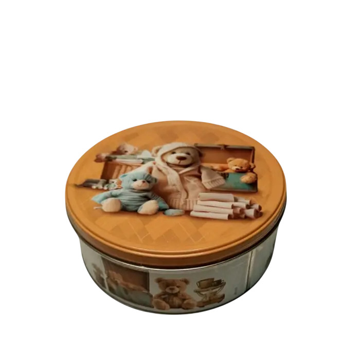 Печиво Cвяткове Jacobsens Bakery Сute Teddies Two Love Sweet Милі Ведмедики з шоколадною крихтою Бокс 150г