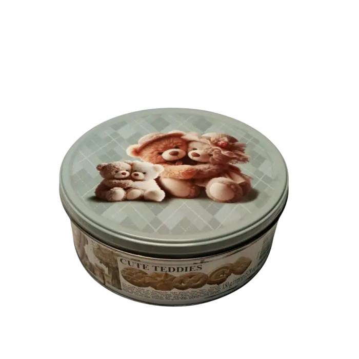 Печиво Cвяткове Jacobsens Bakery Сute Teddies Love Family Милі Ведмедики з шоколадною крихтою Бокс 150г