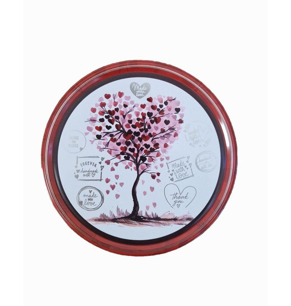 Печиво Cвяткове Jacobsens Bakery Hearts Tree Love Сердечка Дерево кохання вершкове Бокс 150г
