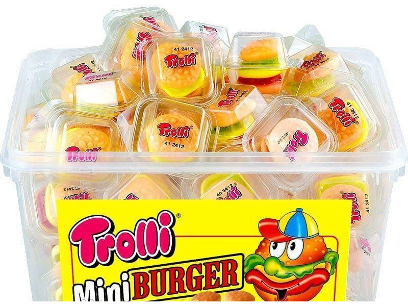 Жувальний мармелад Trolli mini burger 60шт 600г