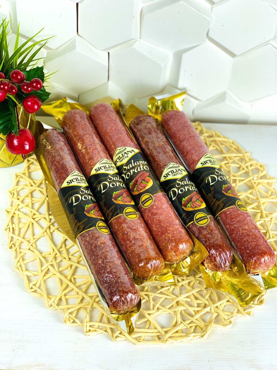 Ковбаса Салямі Siciliana Notte дорадо 350г