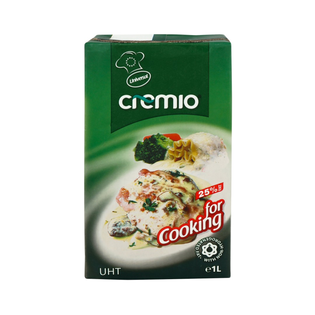 Замінник Вершків на Рослинній основі Cremio Universal for Cooking 25% Креміо Пісний для Приготування іжі 1л