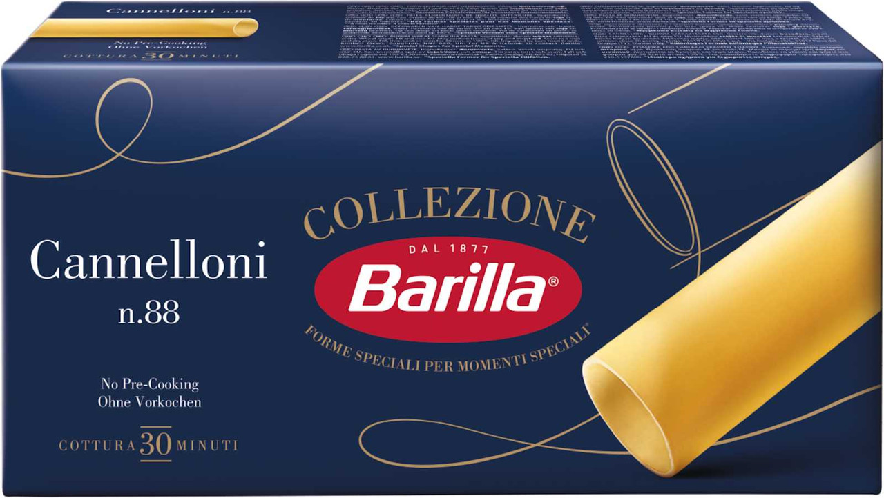 Макарони Каннелоні №88 Barilla Collezione Сannelloni Piccolini Барілла Паста широкі Трубочки Швидке приготування 250г