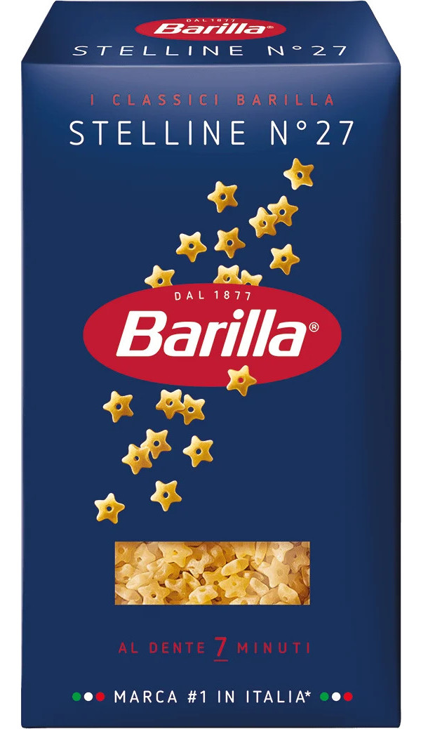 Макарони Стелліне №27 Barilla Stelline Al Dente Барілла Паста Зірочки маленькі Швидке приготування 500г