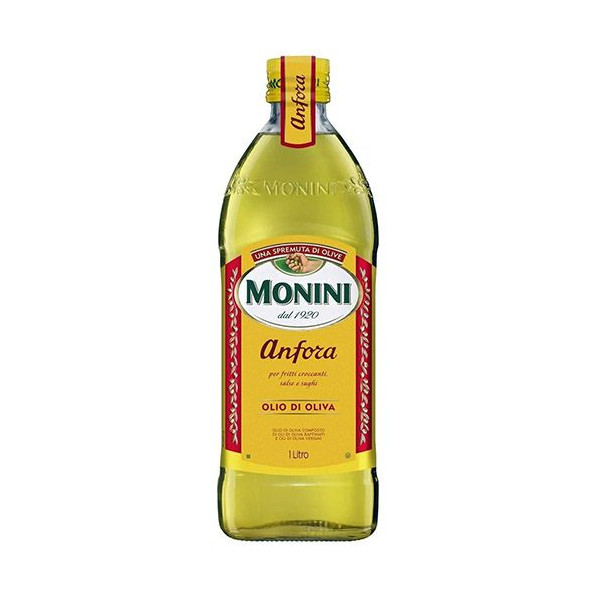 Оливкова олія рафінована для Cмаження Monini Anfora Extra Vergine Fritti croccanti salse e sughi Rafinate Моніні Анфора очищена 1л