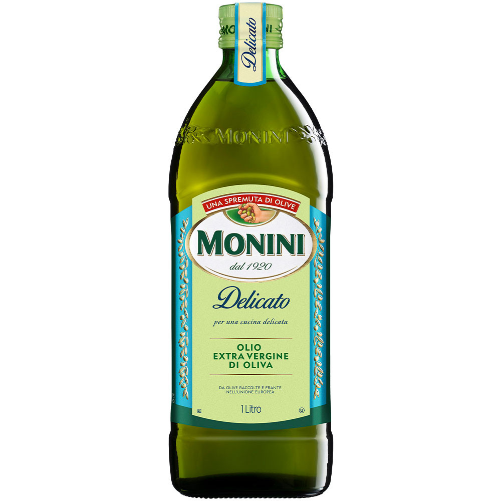 Оливкова олія рафінована для Cмаження Monini Delicato Extra Vergine di Oliva Rafinate Моніні Делікатна очищена 1л