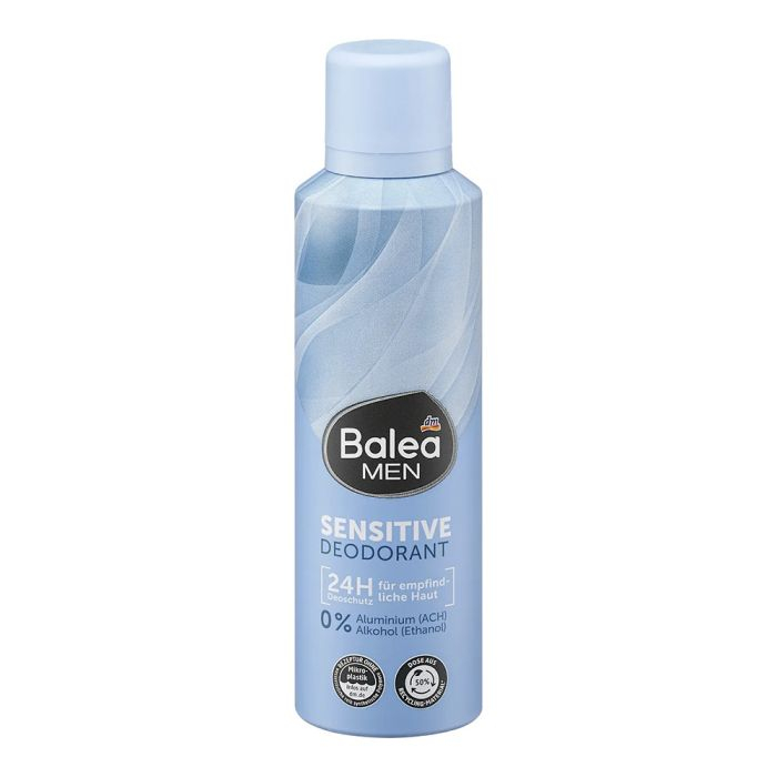 Дезодорант Чоловічий Сенсітів аерозольний Спрей Balea Men Sensitive Deodorant Балеа антиперспірант без Іонів Алюмінія Балон 200мл