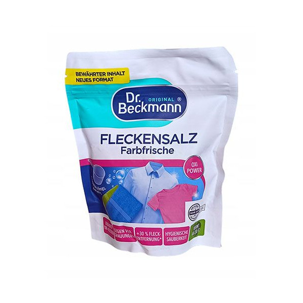 Кисневий плямовивідник для Кольорової білизни Dr Beckmann Fleckensalz Farbfrische OXY Power Доктор Бекмен Потужний Кисень 400г