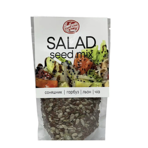 Насіння Мікс для Салатів Food line Salad Seed Mix Фуд лайн Сухе несмажене Пакет 150г