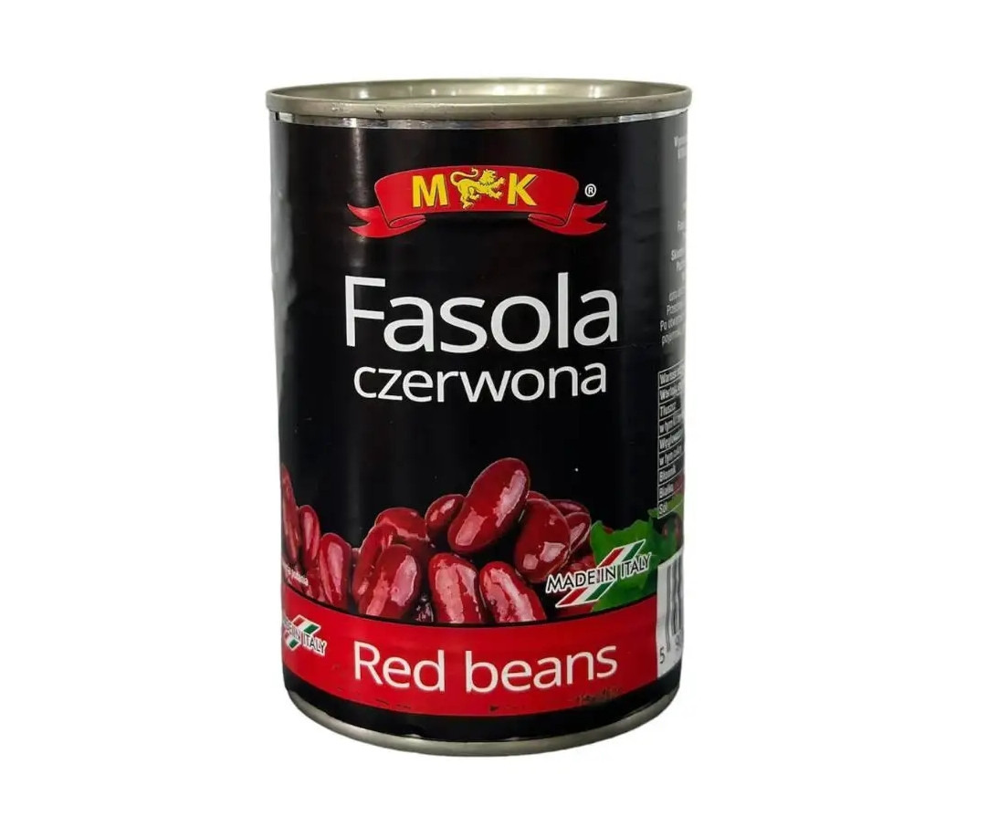 Квасоля Боби консервовані M&K Fasola Szerwona Konserwowa Red Beans МК Червона в власному соці ЄвроБанка 400г