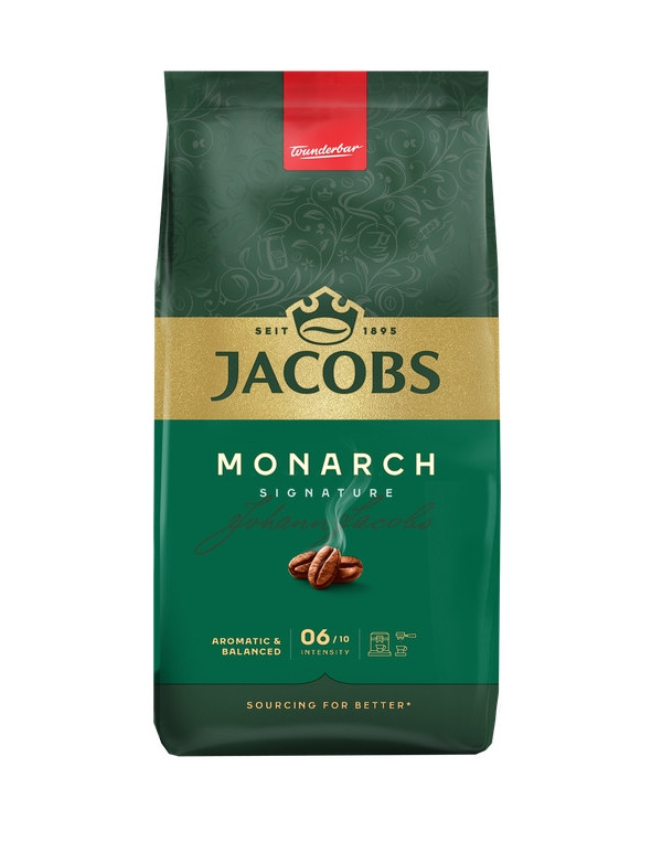 Кава в зернах Jacobs Monarch Signature Aromatic&Balanced Якобс Монарх Збалансованй аромат Арабіка 1000г