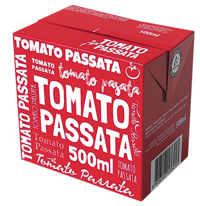 Соус Томатна паста Tomato Passata di Pomodoro Томати пасата для соусів та заправок Тетрапак 500мл
