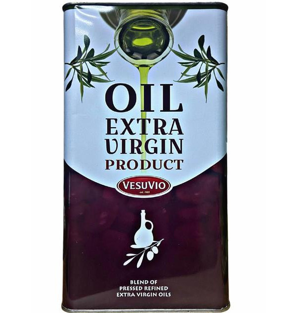 Оливкова олія Vesuvio Oil Extra Virgin Product Olio Di Oliva Везувій Суміш пресованих рафінованих олій першого віджиму Каністра 5л