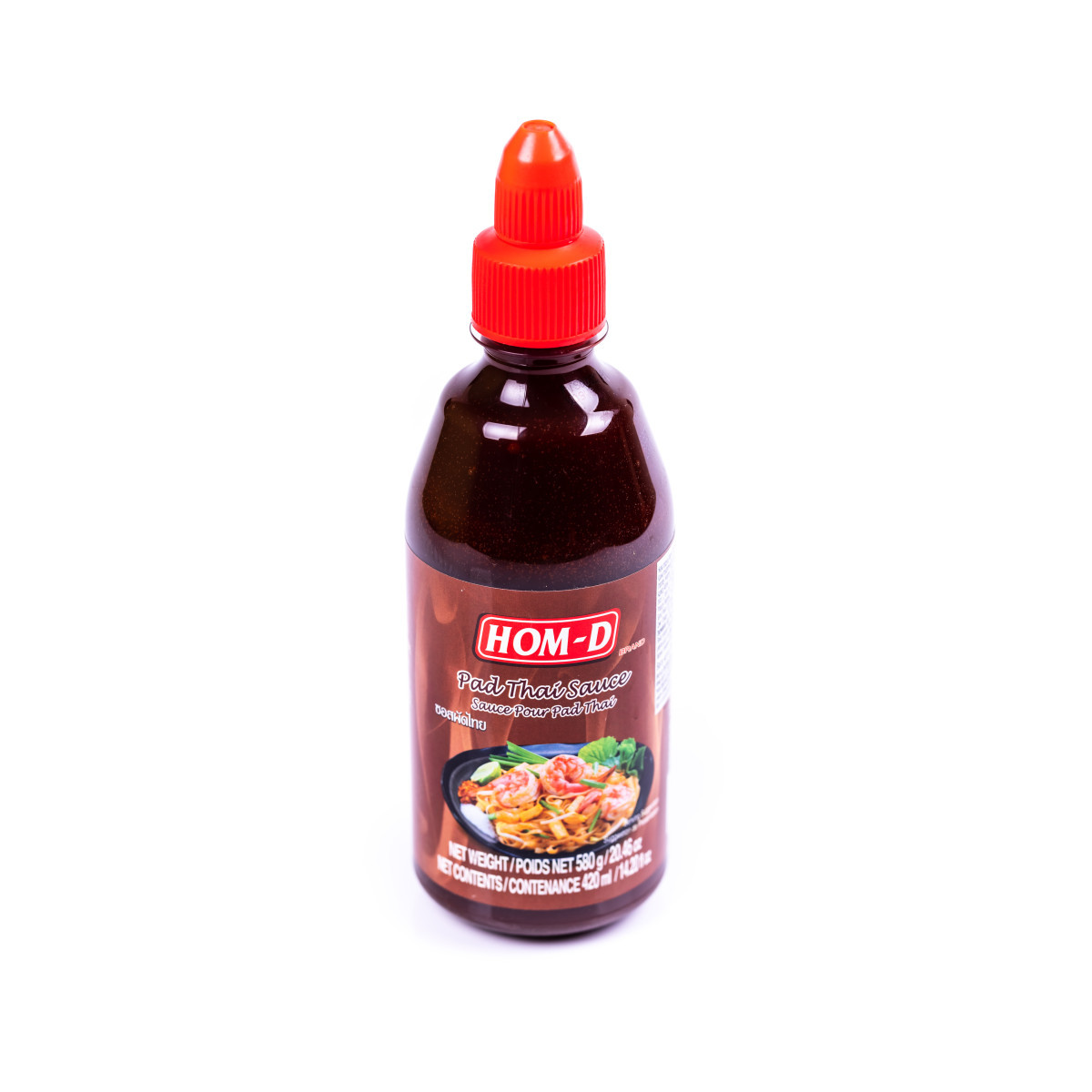 Соус Пад-Таї мікс з Дозатором Hom-D pad Thai Pour Sause Хом-Д суміш соусів з устричного та соєвого Чорний Пляшка 580г