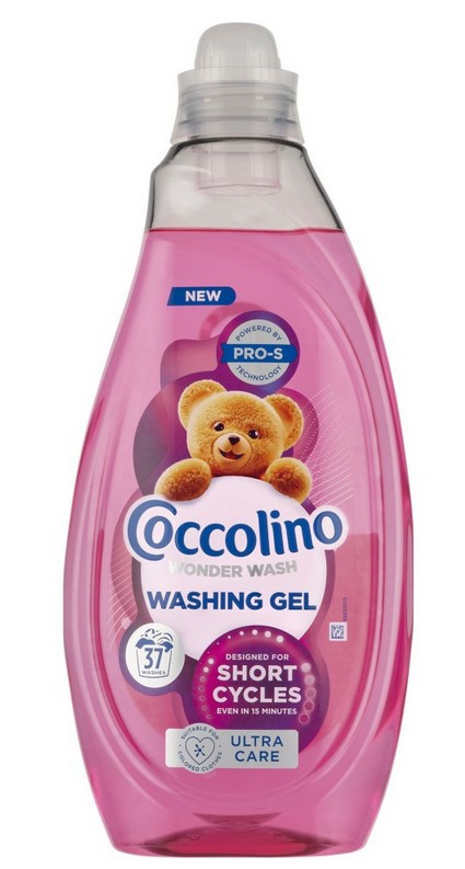 Гель для Швидкого прання Coccolino Wonder Washing Gel Short Cycles Pro-S Ultra Care Коколіно Ультра захист 37прань 1480мл