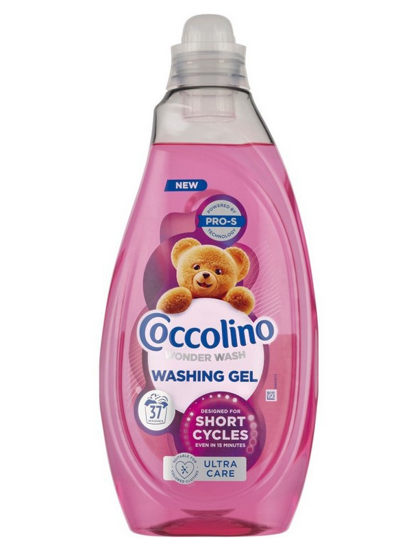 Гель для Швидкого прання Coccolino Wonder Washing Gel Short Cycles Pro-S Ultra Care Коколіно Ультра захист 37прань 1480мл