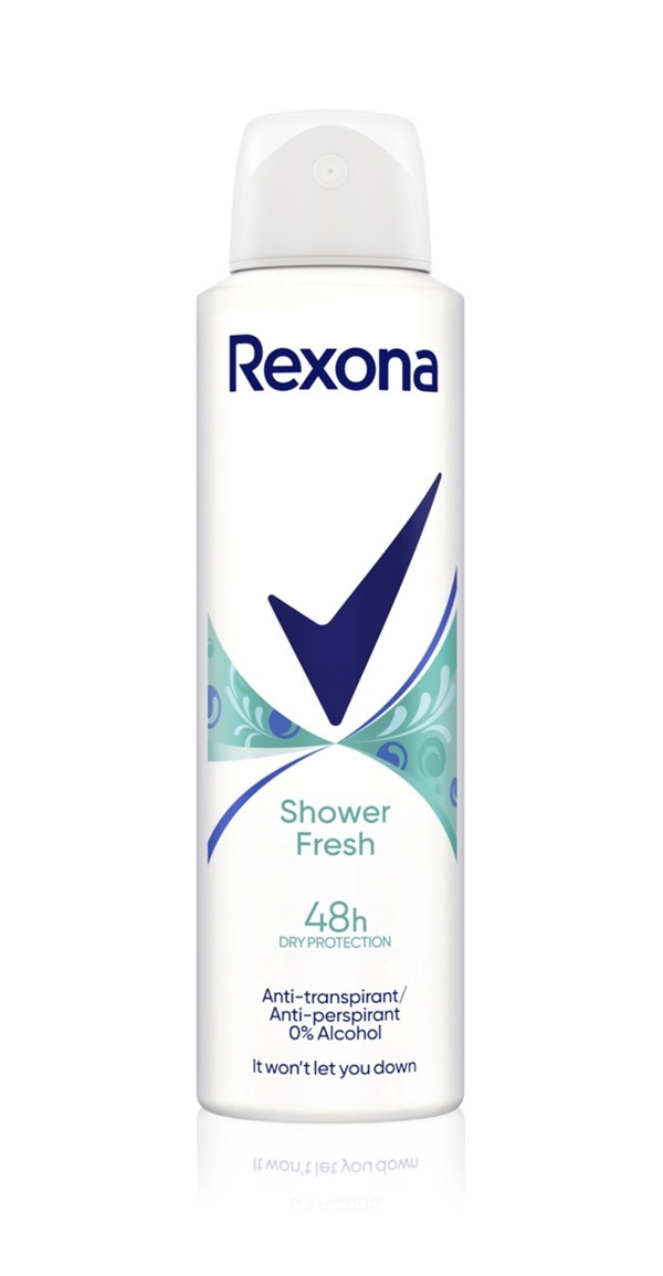 Жіночий аерозоль Антиперспірант Спрей Rexona Shower Fresh White Flowers 48h Рексона Cвіжість Душу Білі квіти 150мл