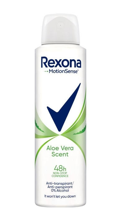 Жіночий аерозольний Антиперспірант Спрей Rexona Aloe Vera Scent 48h Dry Protection Рексона аромат Алое Вера 150мл
