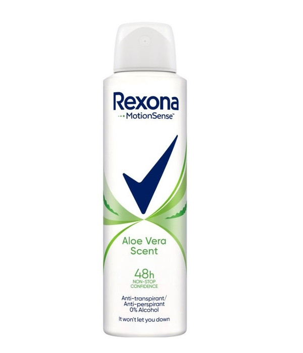 Жіночий аерозольний Антиперспірант Спрей Rexona Aloe Vera Scent 48h Dry Protection Рексона аромат Алое Вера 150мл