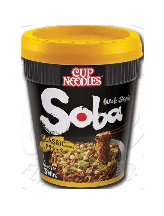 Локшина Соба пшенична Швидкого приготування Cup noodles Soba Wok Style Classic макарони азіатські Білі Порційні Стакан 90г