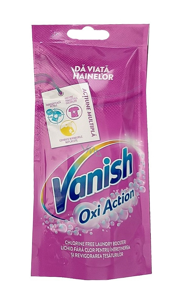 Плямовивідник Універсальний Vanish Oxi Action Universal Ваніш Дія Оксі рідкий для всіх типів Речей з Рідкий без хлору Пакет 100мл